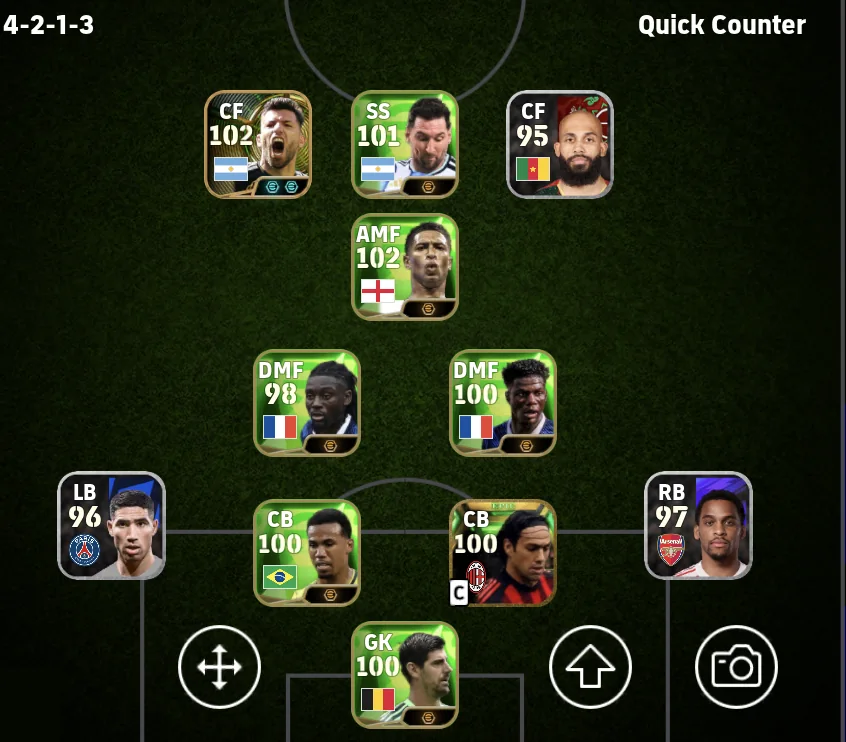4-2-1-3 (pseudo three-CF) formation
