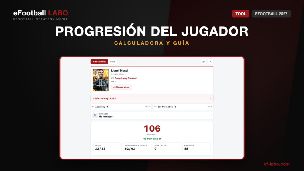 Calculadora de Progresión de eFootball